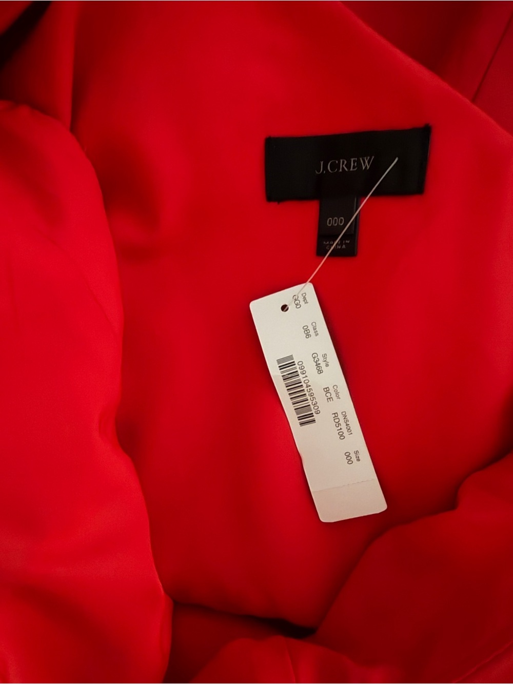 J. Crew Red One-Shoulder Ruffle Sheath Dress - Picture 3 of 3